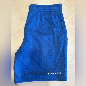 Men's Blue Sonneti Athletic Mesh Shorts
